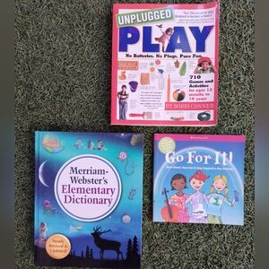 BRAND NEW 3 Kid's Books - Play Activity+ Webs dictionary - 3 Children's Book Lot
